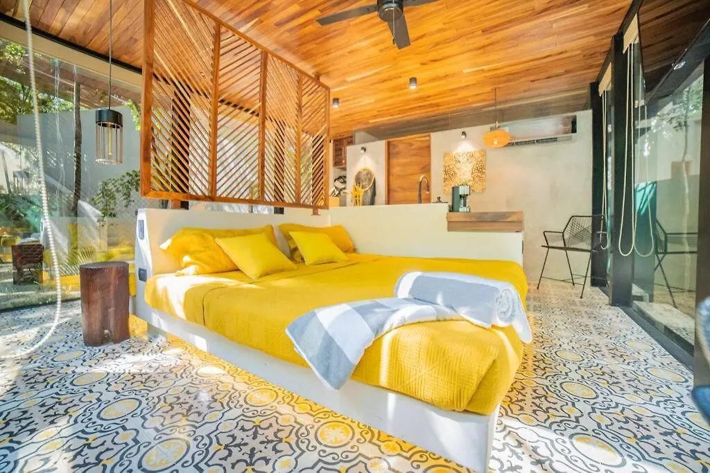 Chay Bright Eco Chic Studio In Tulum Beach Access! Apartment