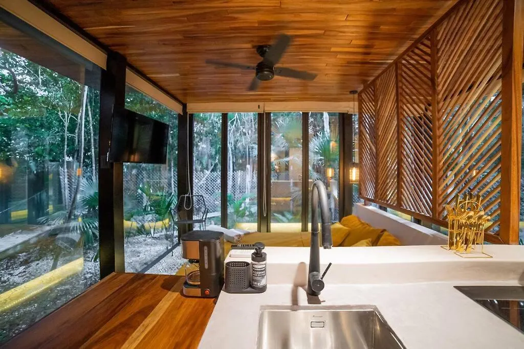Apartment Chay Bright Eco Chic Studio In Tulum Beach Access!