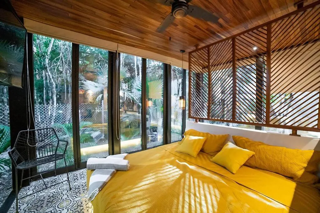 Apartment Chay Bright Eco Chic Studio In Tulum Beach Access! Mexico